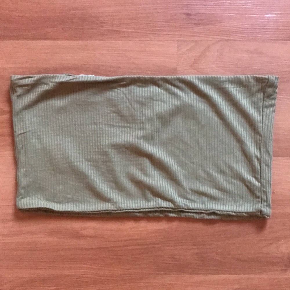 TOPSHOP Green Bandeau. Size 10 NWT - Picture 3 of 3